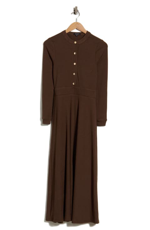 Ashton Button Front Midi Dress