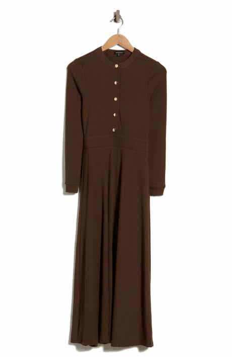 Ashton Button Front Midi Dress