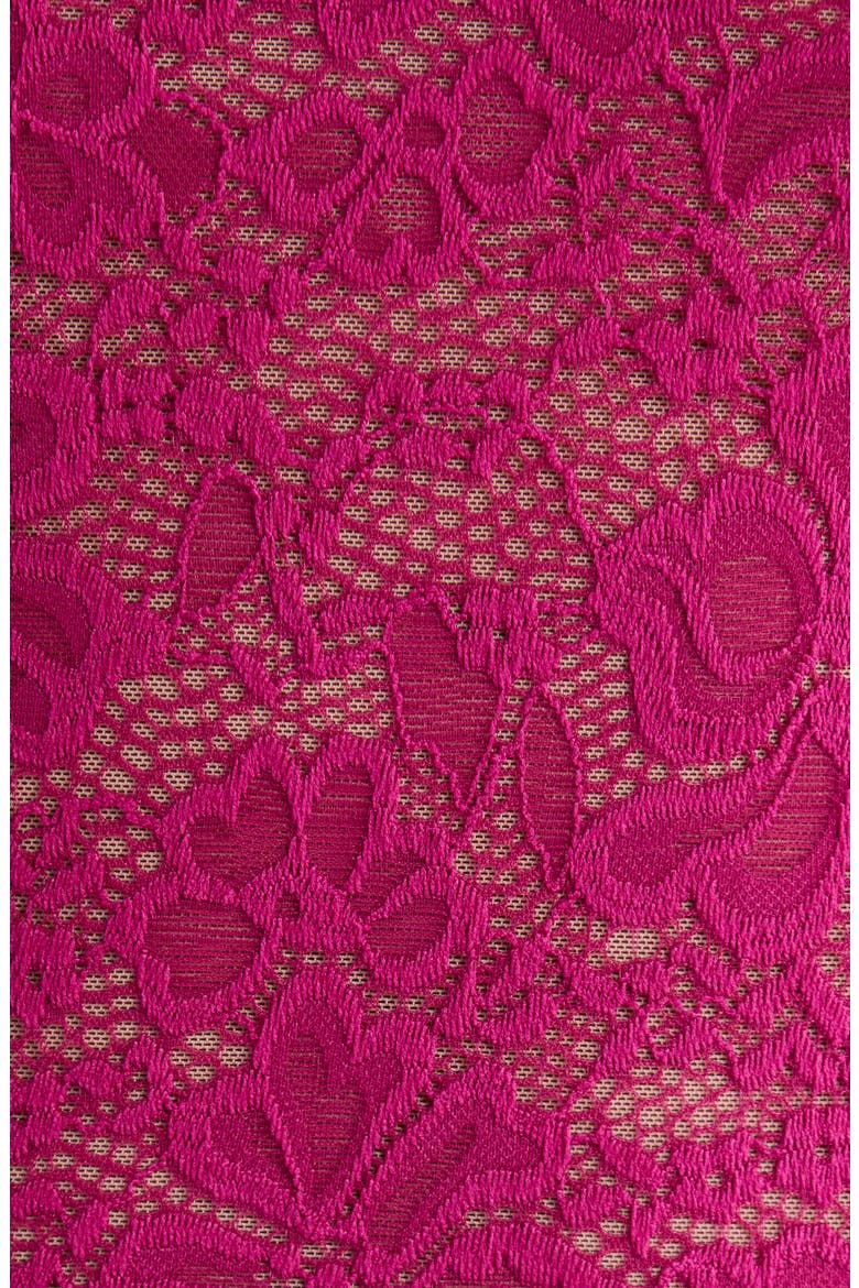 Lace Long Sleeve Catsuit, Alternate, color, BOYSENBERRY