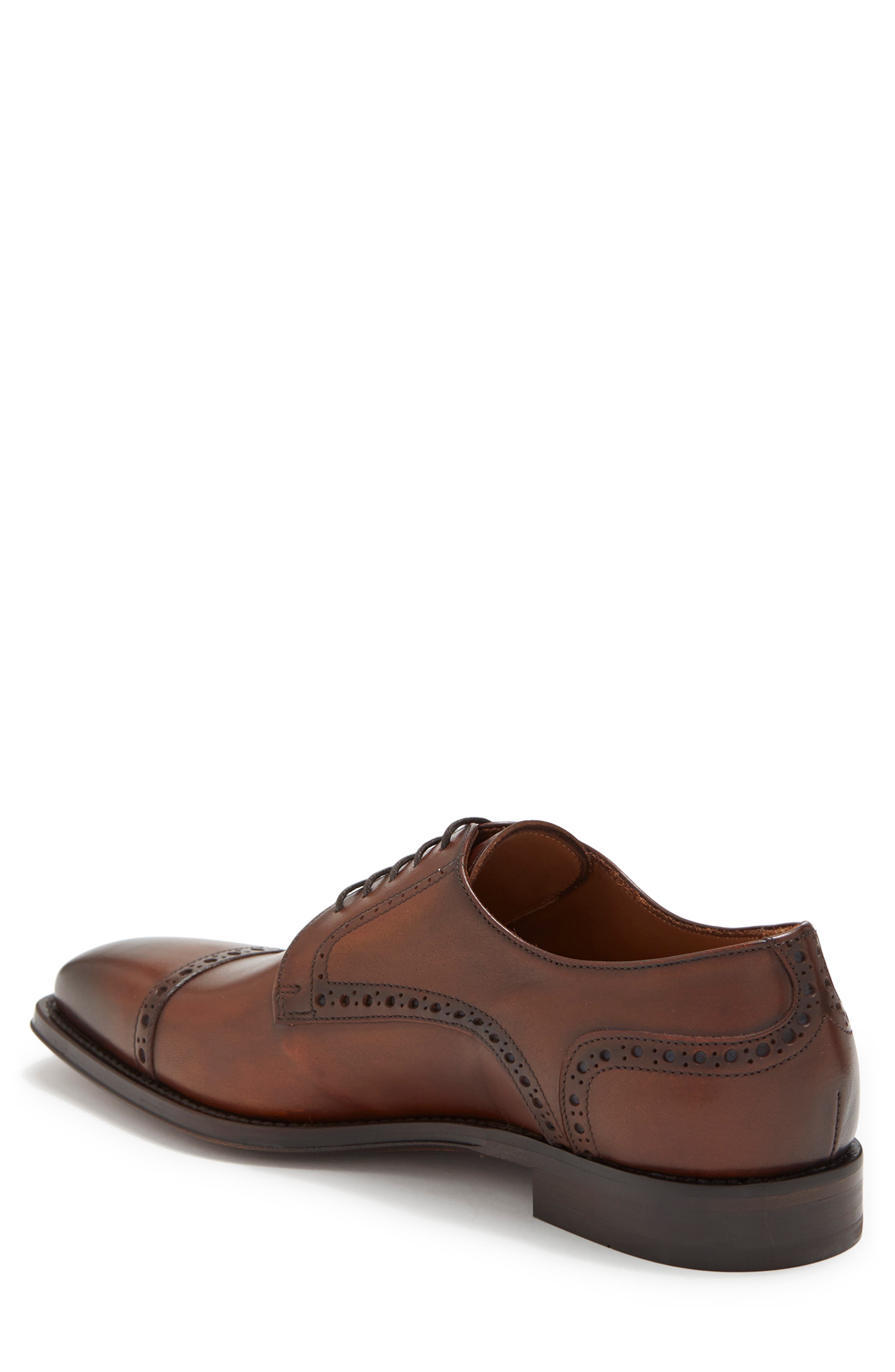 ANTONIO MAURIZI Leather Cap Toe Derby, Alternate, color, 
