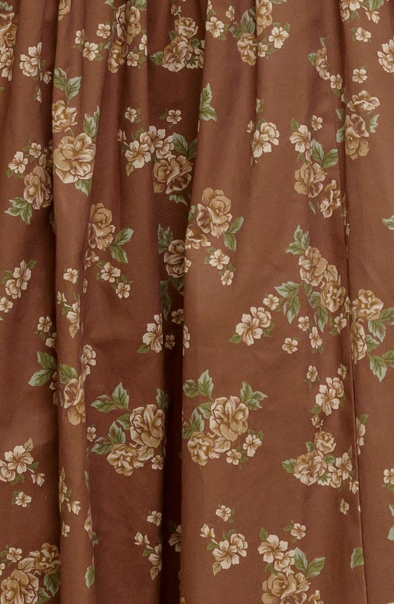 FLYING TOMATO Plunge Neck Cotton Midi Dress, Alternate, color,