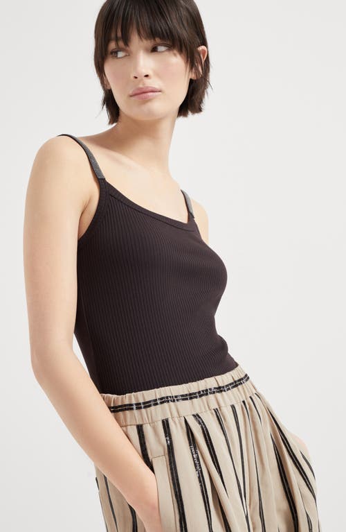 Brunello Cucinelli Loose Track Pants In Coffee
