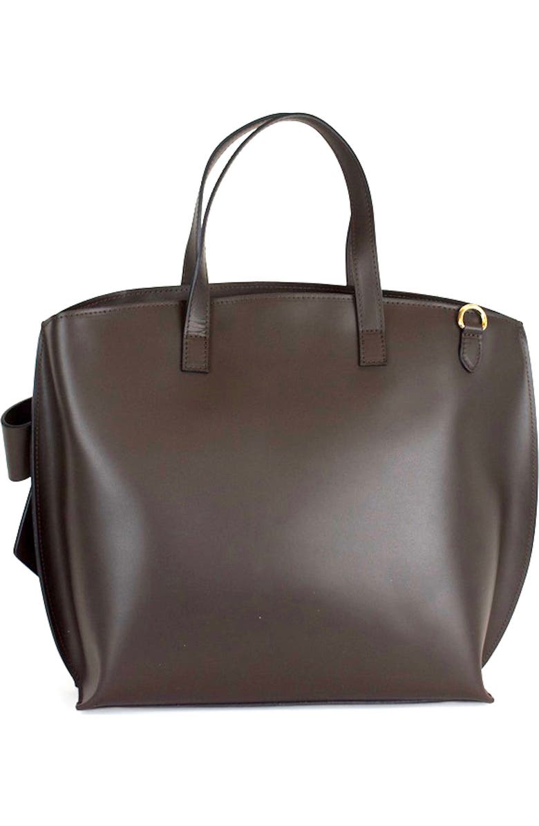 Persaman New York Catherine Bow Tote, Alternate, color, Brown