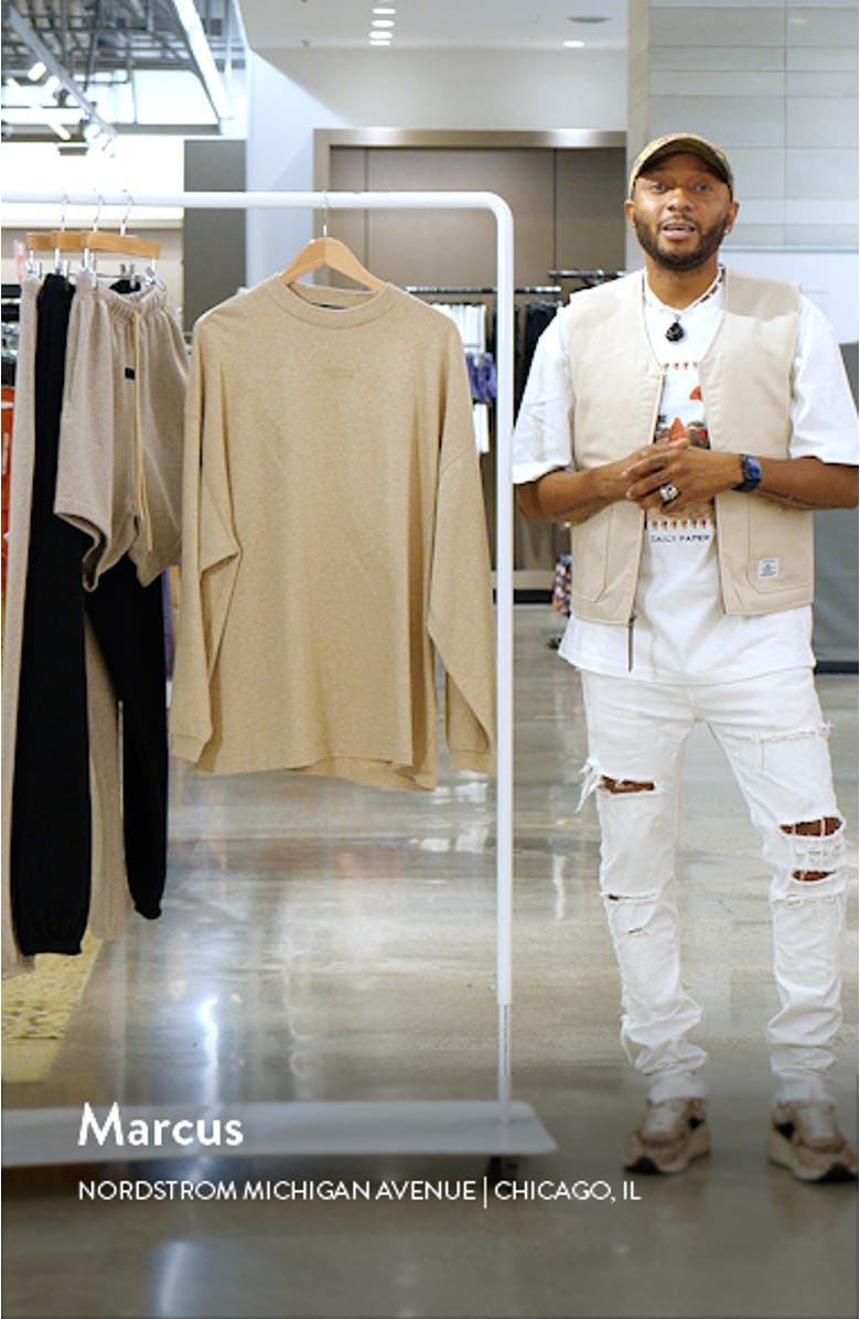 Essentials Long Sleeve Cotton T-Shirt, sales video thumbnail