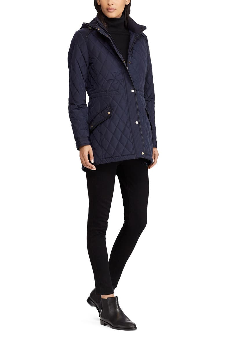 Quilted Coat, Alternate, color, DARK NAVY