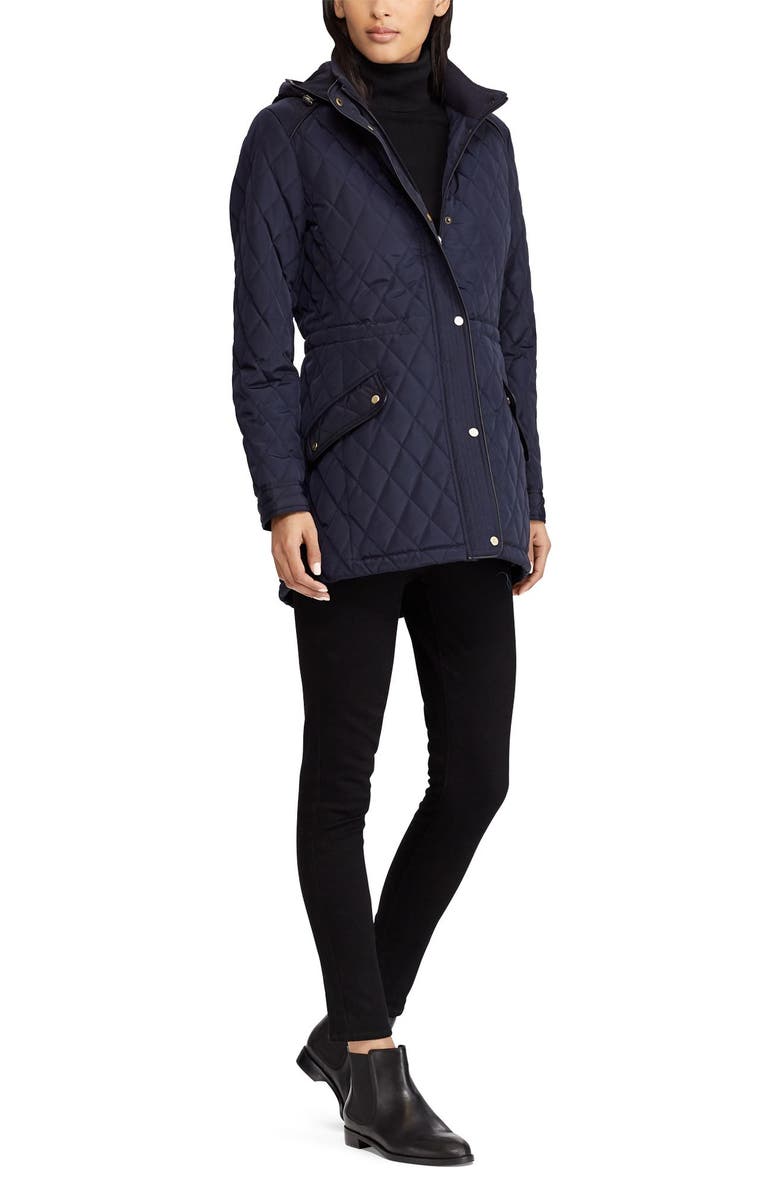 Lauren Ralph Lauren Quilted Coat, Alternate, color,