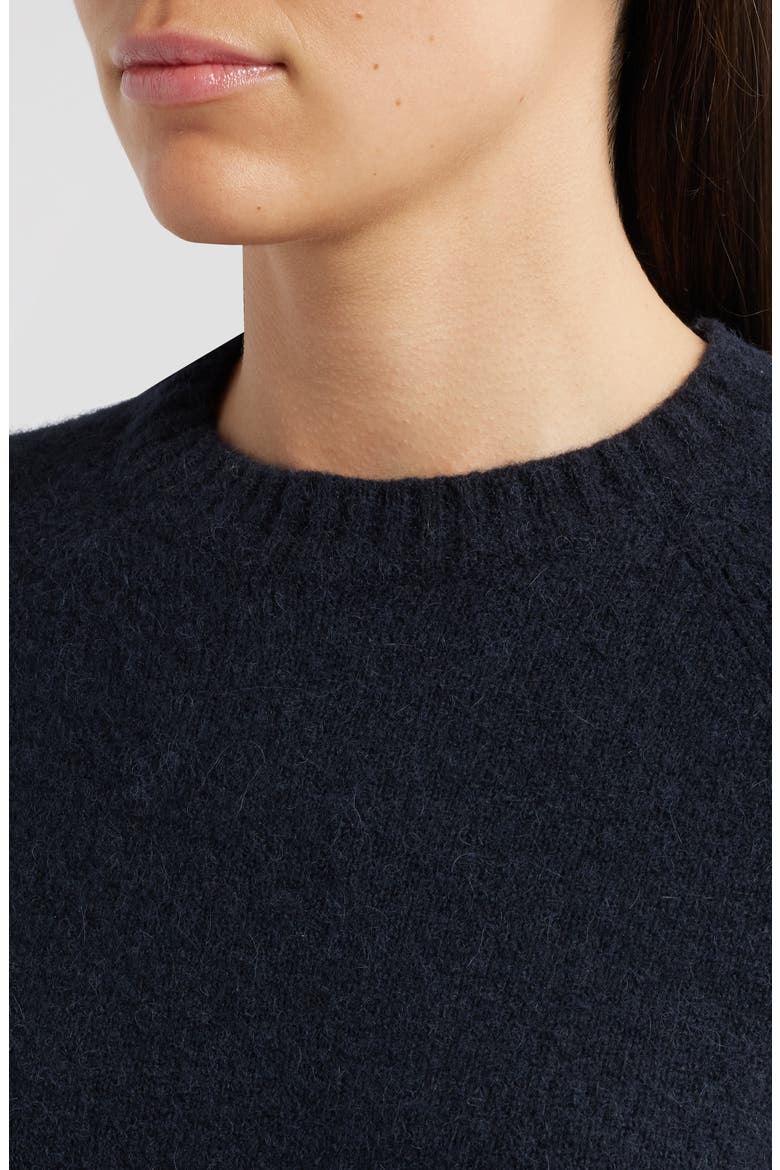 Febisan Alpaca Blend Sweater, Alternate, color, BLK