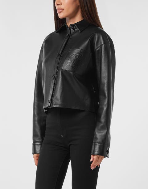 Leather Shirt Signature Women