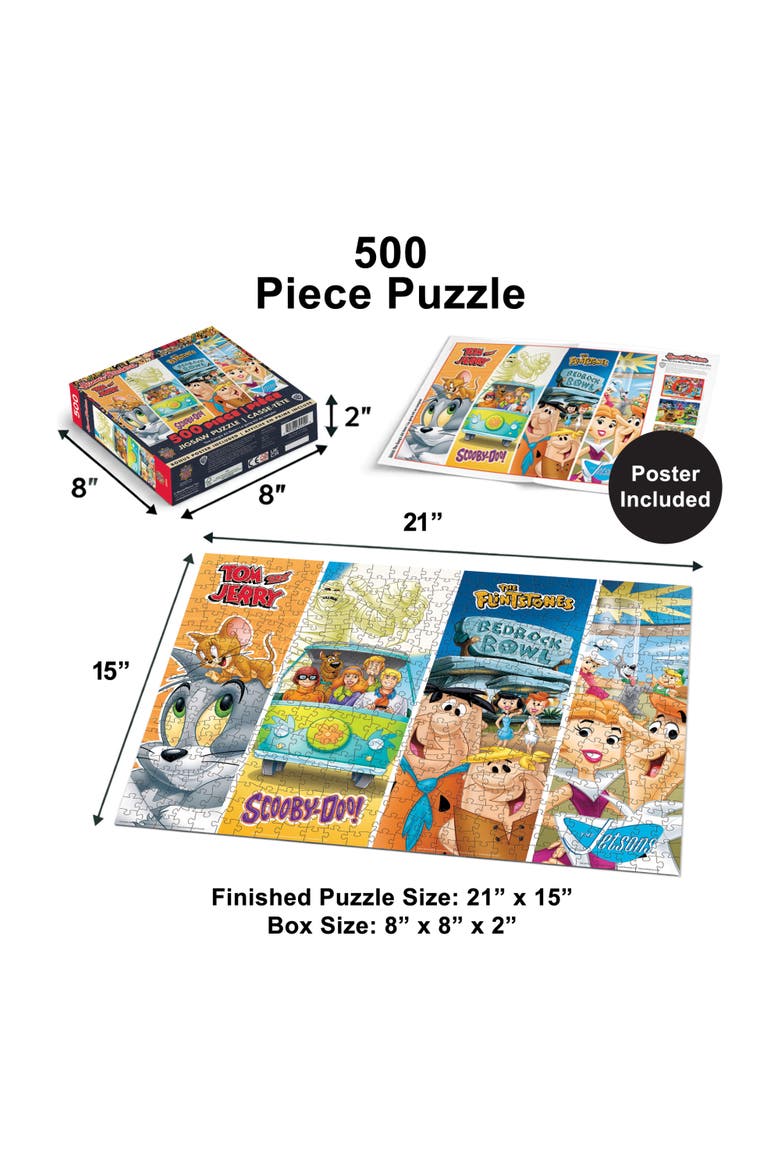 Hanna-Barbera Classics 500 Piece Puzzle, Alternate, color, Multicolor