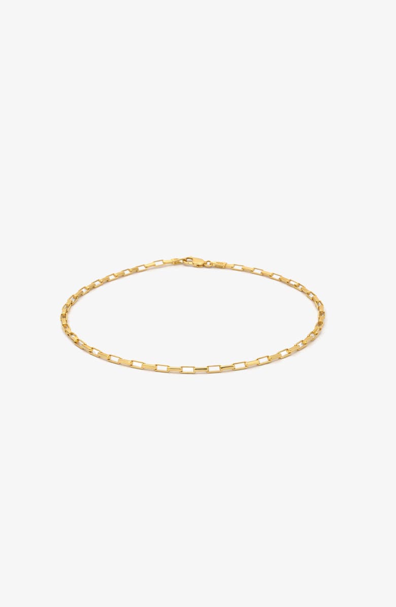 YOJ Mini Link Chain Bracelet in Gold, Alternate, color, Gold