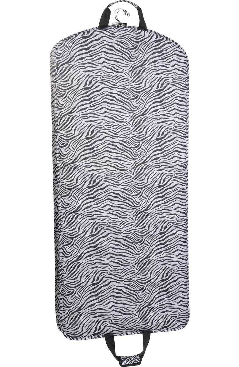 Wallybags 52" Deluxe Travel Garment Bag in Red, Alternate, color, Zebra