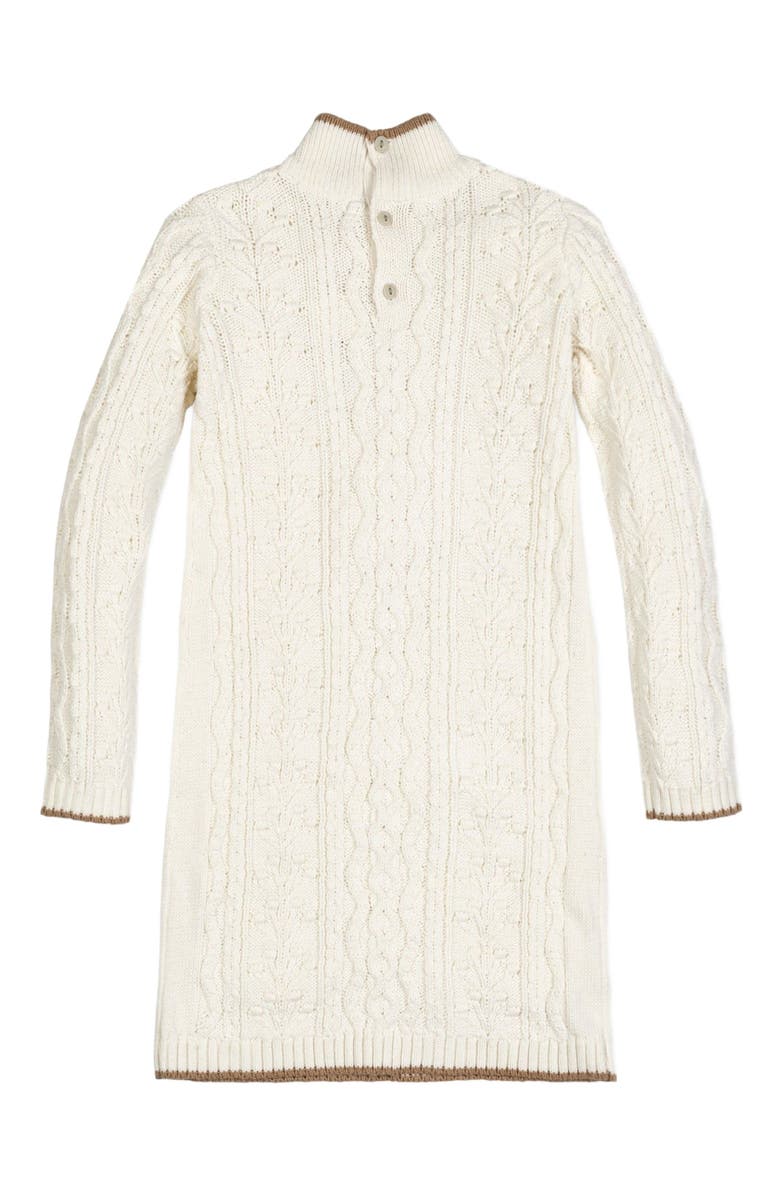 Hope & Henry Girls' Organic Turtleneck Sweater Dress, Kids, Alternate, color, 