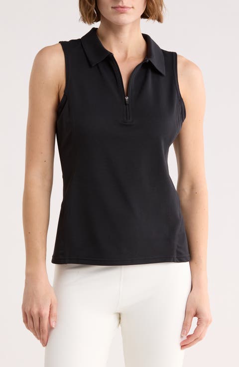 Replay Half Zip Polo Tank