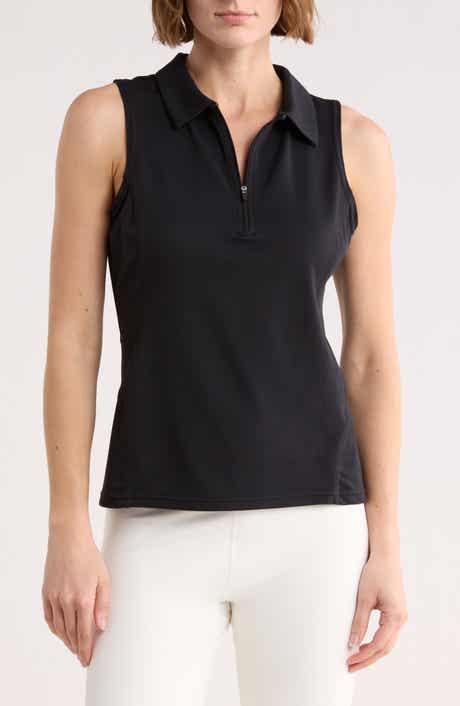 Zella Replay Half Zip Polo Tank