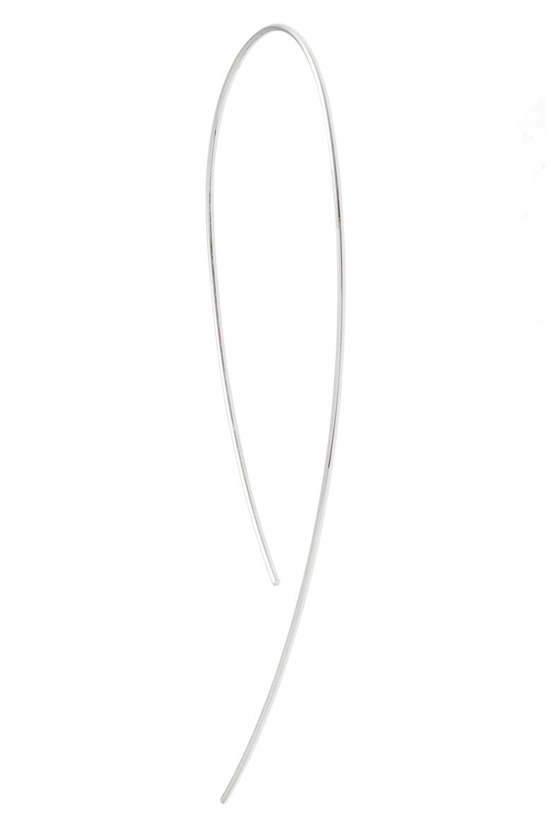 Hooked on Hoop Earrings, Alternate, color, WHITE GOLD