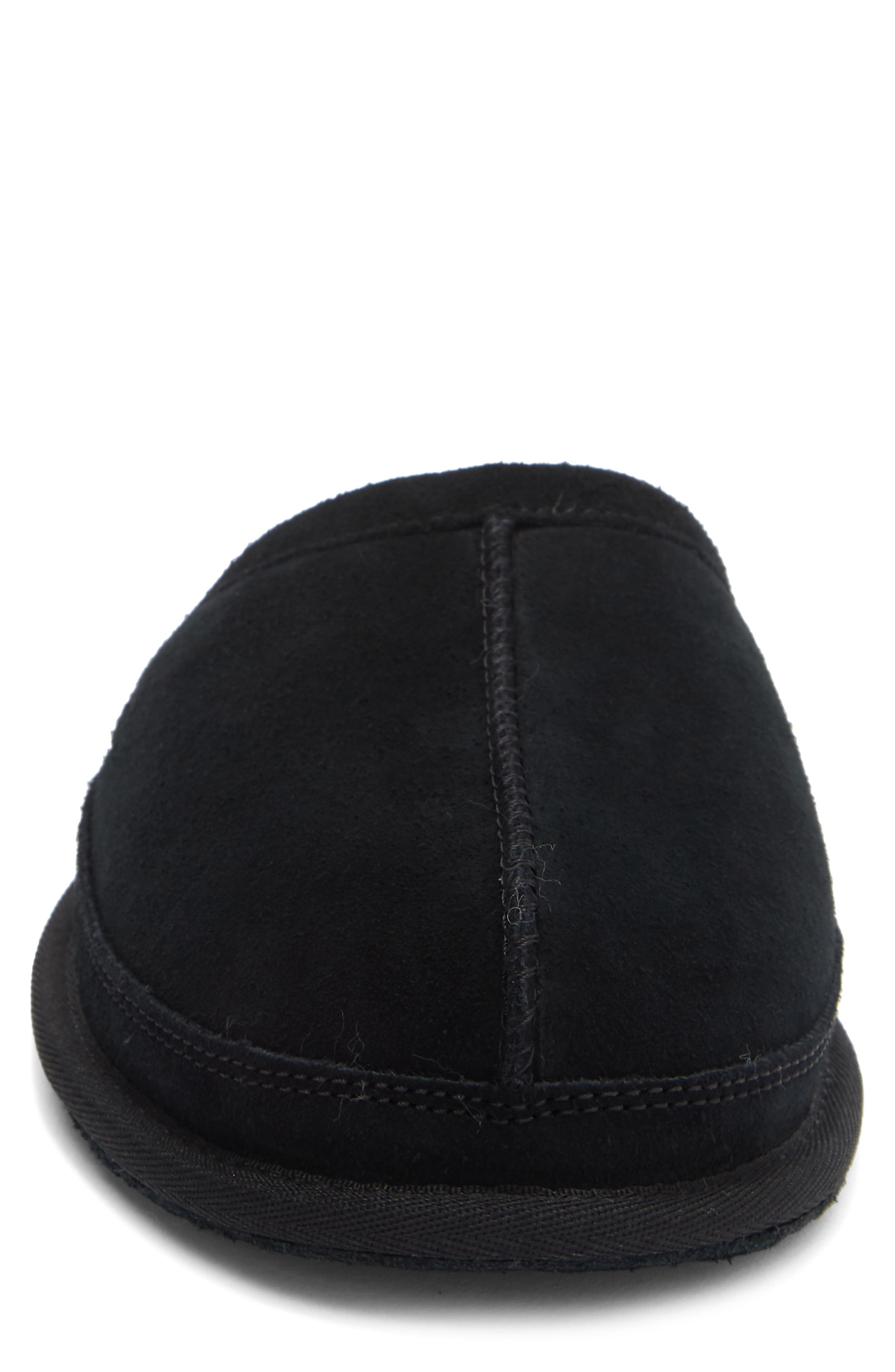 Vanwyn Faux Shearling Scuff Slipper, Alternate, color, BLACK