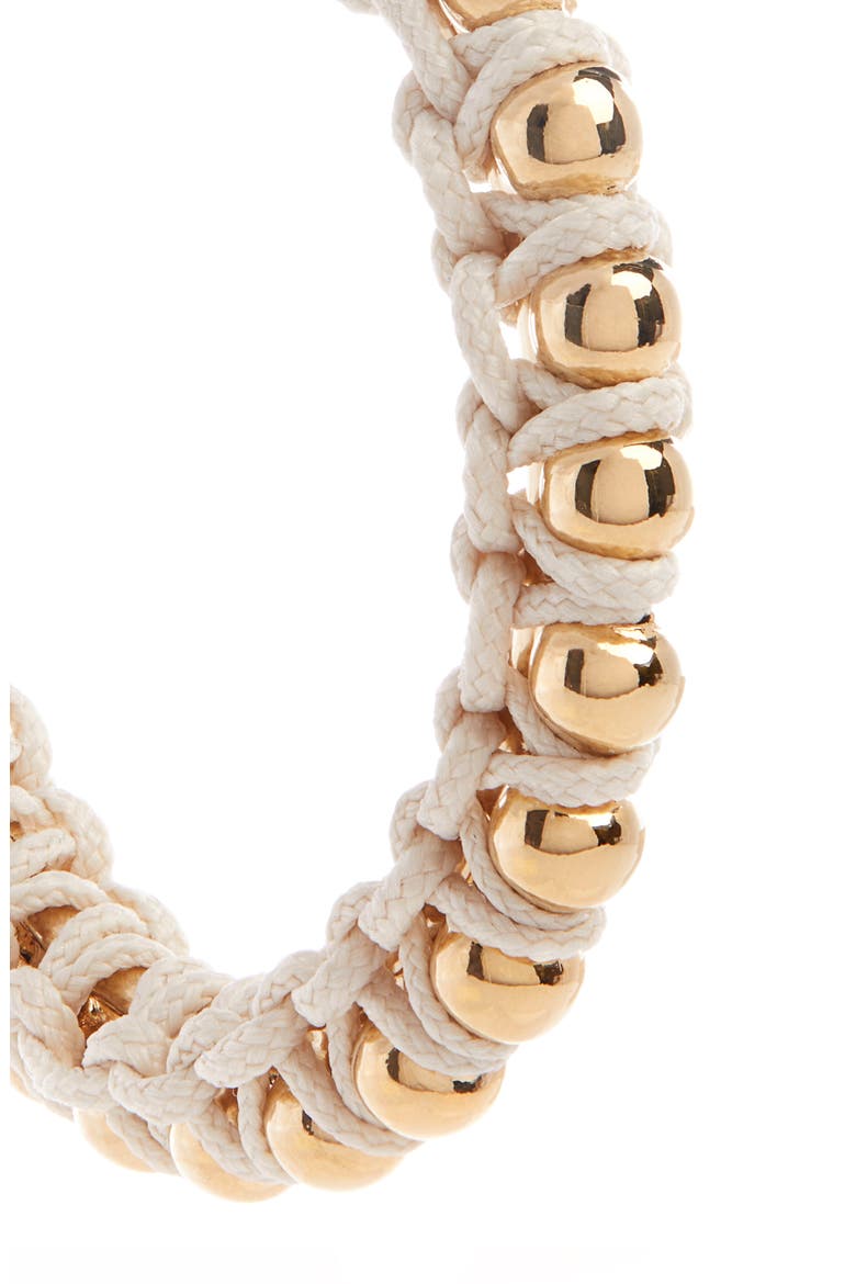 Bonni Beaded Hoop Earrings, Alternate, color, ECRU