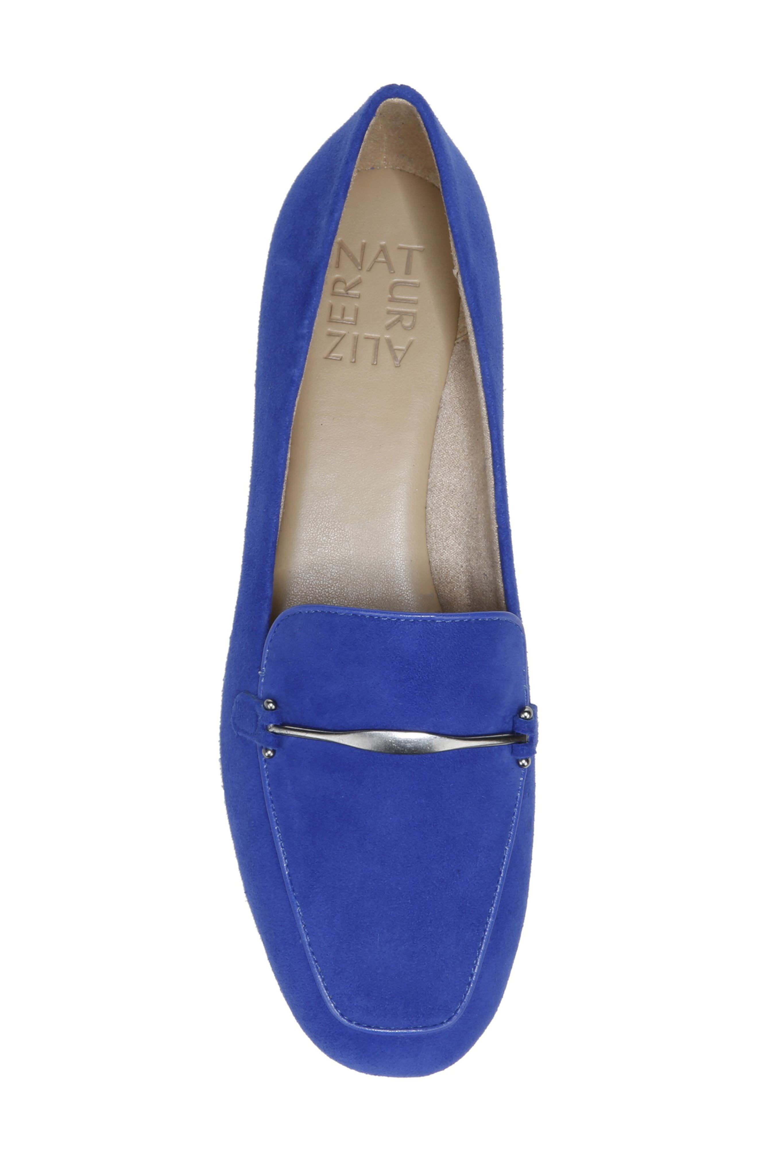 Emiline Loafer, Alternate, color, HARBOR BLUE LEATHER
