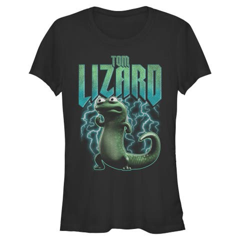 Junior's Hoppers Tom Lizard Electrifying Pose  Graphic T-Shirt