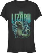 Hoppers Junior's Hoppers Tom Lizard Electrifying Pose Graphic T-Shirt