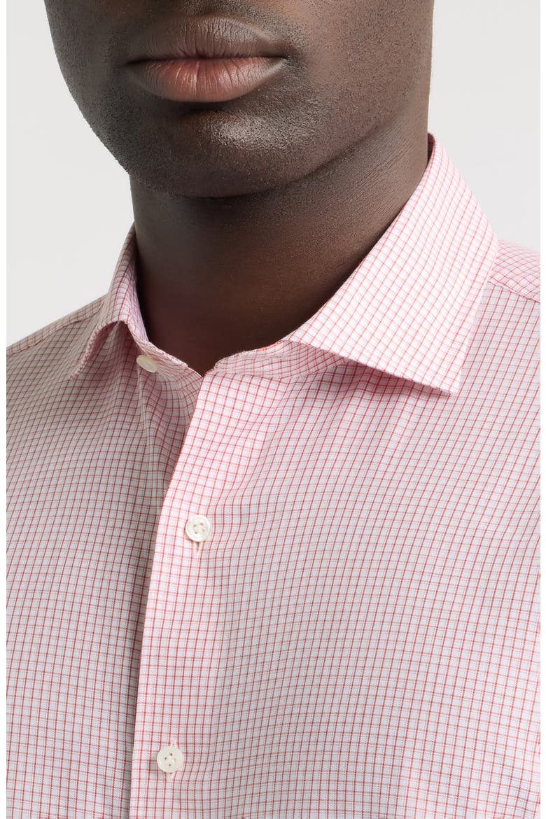 Crown Crafted Kenneth Grid Cotton Shirt, Alternate, color, REDWOOD