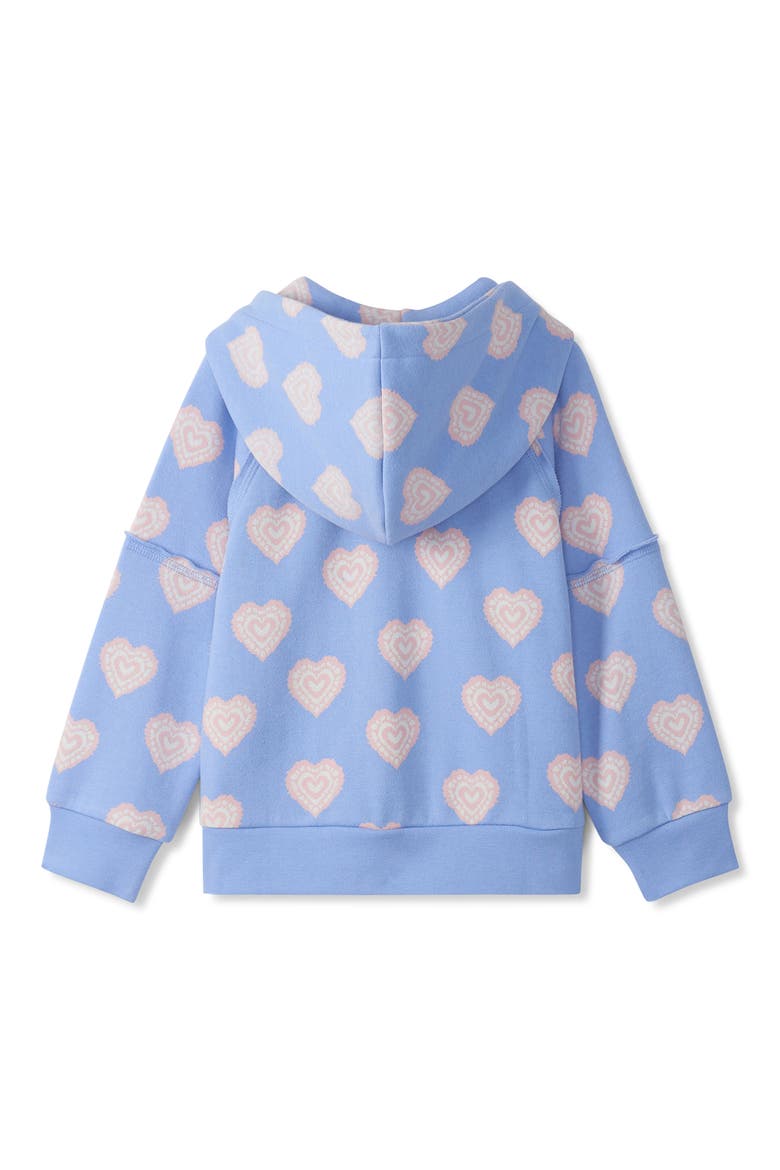 Kids' Heart Burst Hoodie, Alternate, color, BLUE