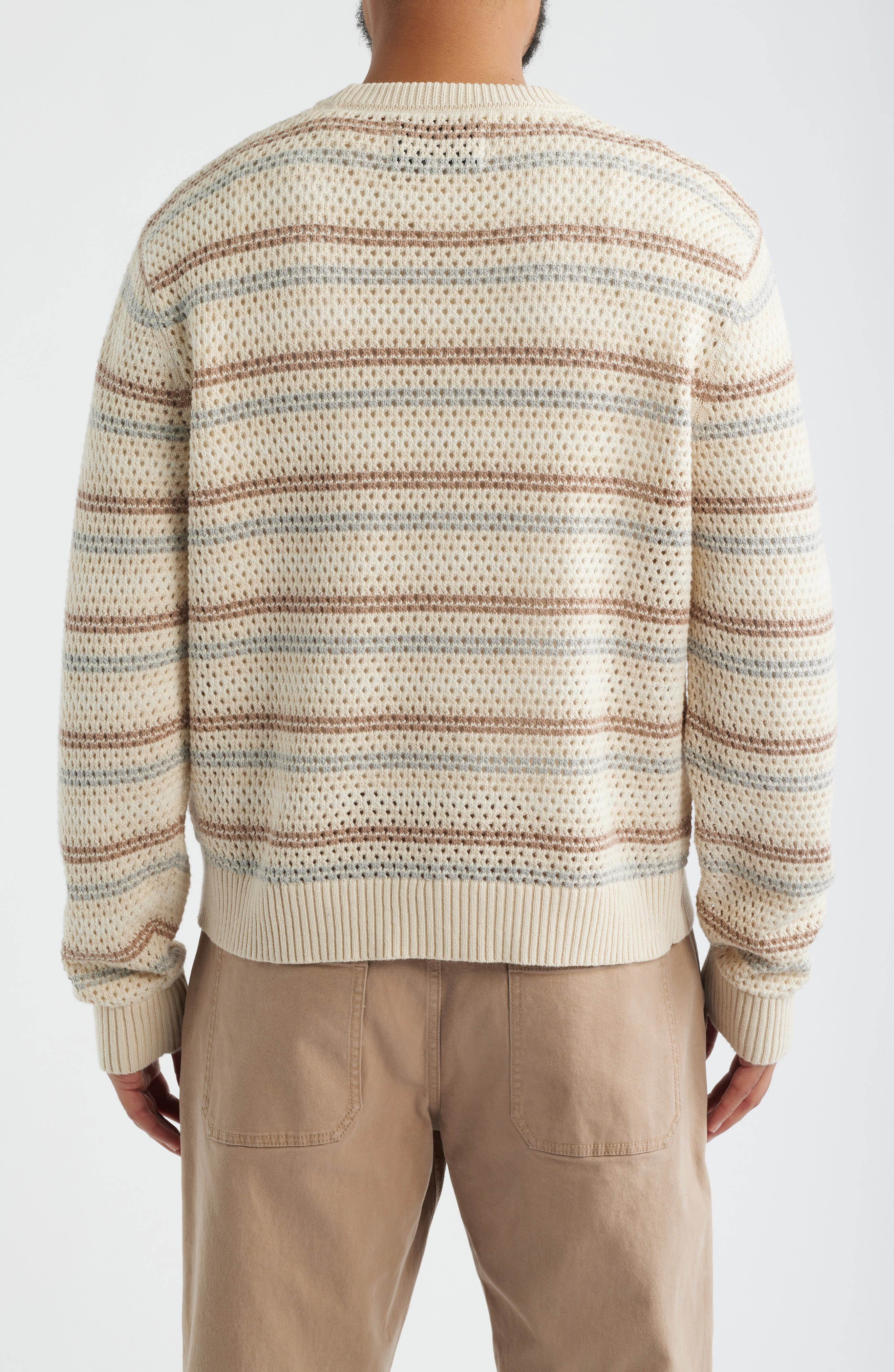 Stripe Pima Cotton & Linen Sweater - image 2