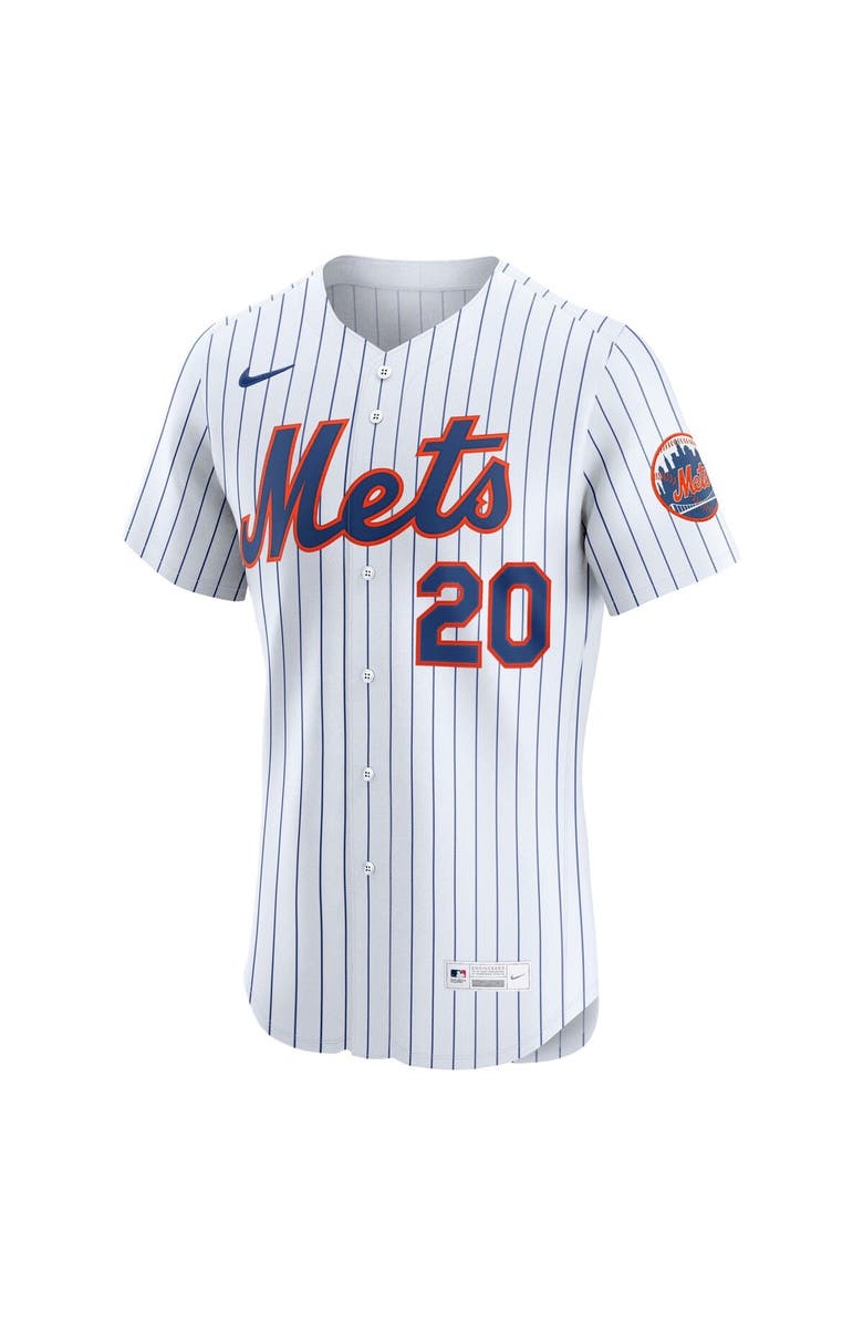 Nike Men's Nike Pete Alonso White New York Mets Home Elite Player Jersey, Alternate, color, 