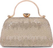 BERNESS Two-Tone Rhinestone Clasp Bag