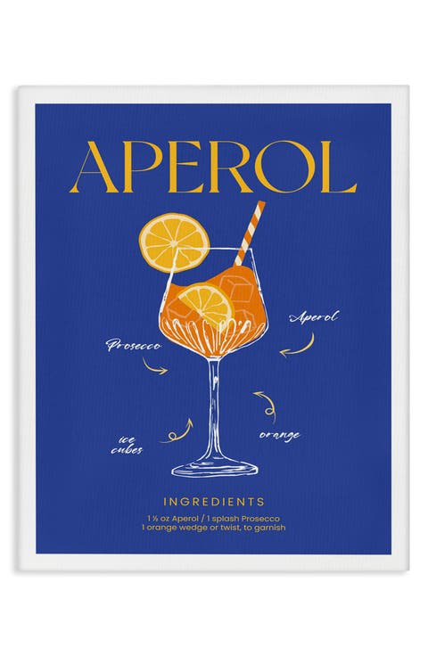 Aperol Cocktail Framed Art Print