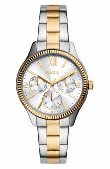Fossil Rye Multifunction Two Tone Bracelet Watch, 36mm