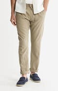 JACHS Linen Blend Drawstring Pants