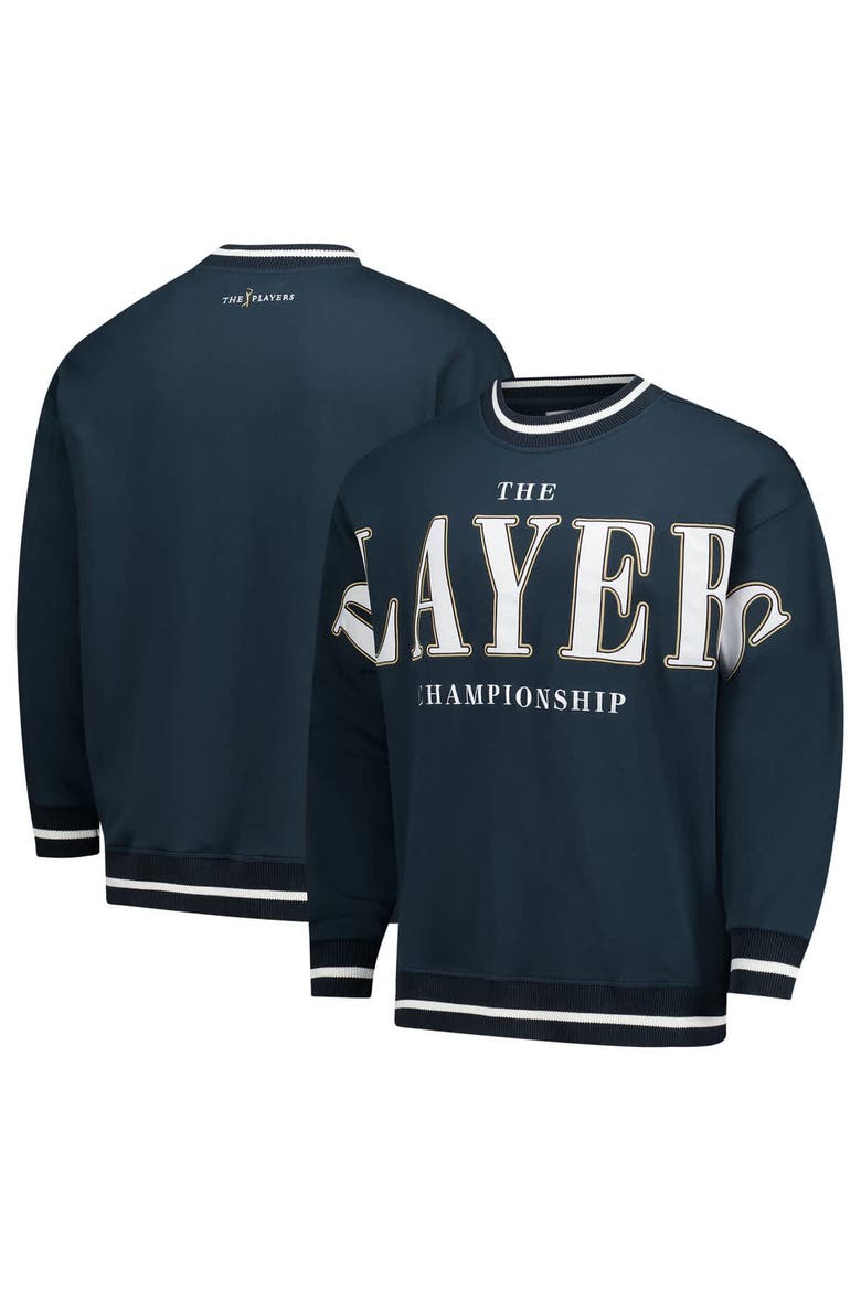 Men's Barstool Golf Navy THE PLAYERS Oversized Graphic Sweatshirt, Main, color, Navy
