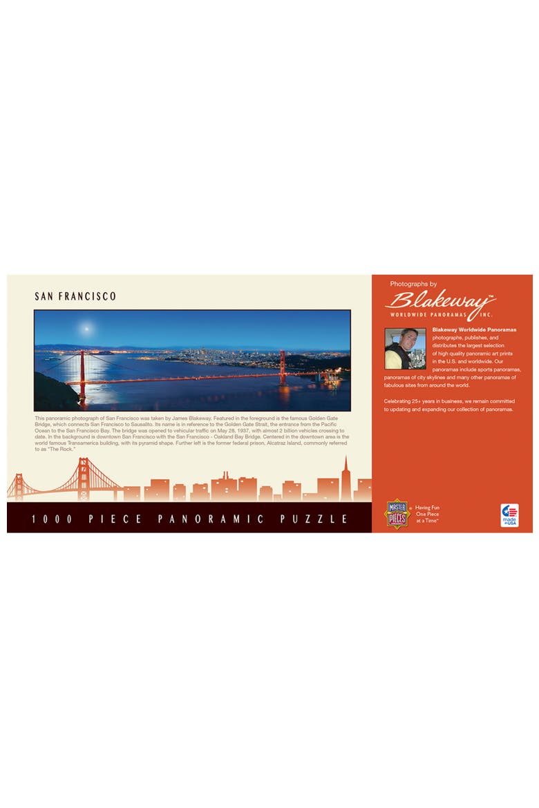 San Francisco 1000pc Panoramic Puzzle, Alternate, color, Multicolor