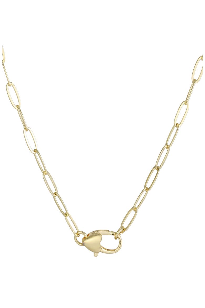 Heart Lock Pendant Necklace, Main, color, GOLD