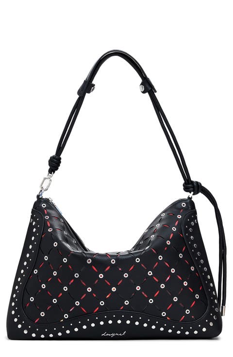 Faux Leather Shoulder Bag