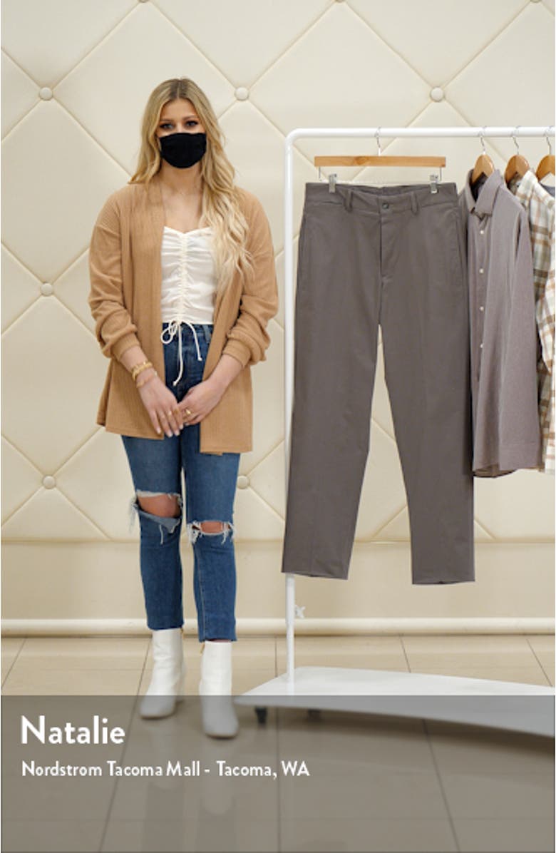 Charleston Khakis Flat Front Stretch Sateen Pants, sales video thumbnail