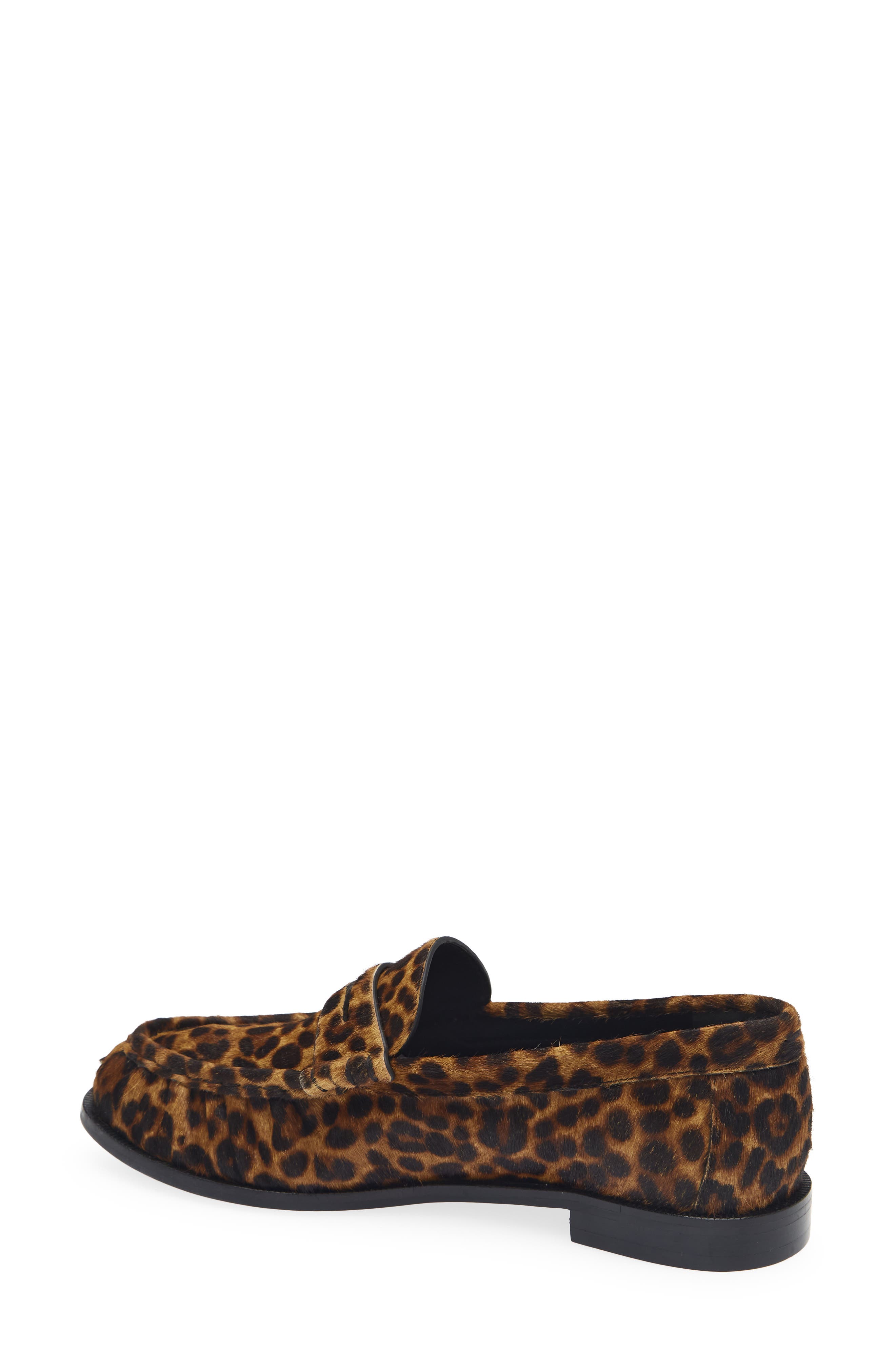 Lexi Penny Loafer, Alternate, color, LEOPARD HAIR CALF