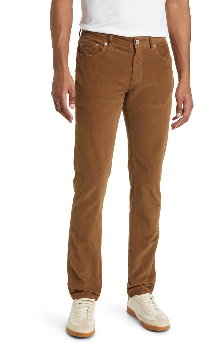 Faherty Stretch Corduroy Pants, Main, color, Mountain Brown