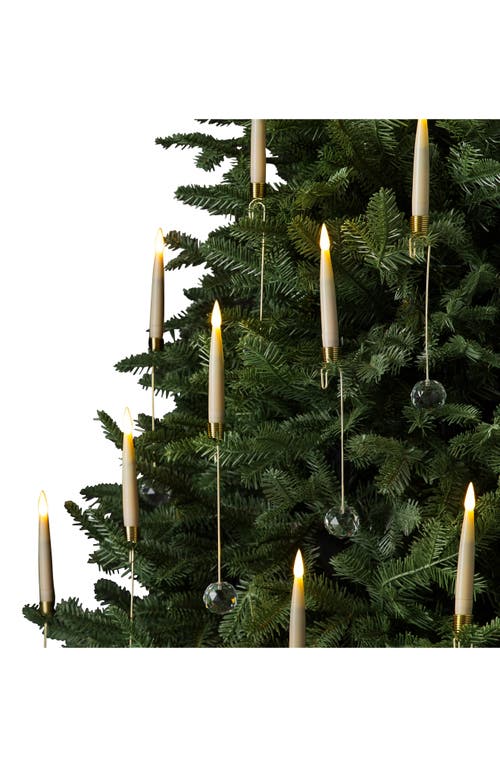 Balsam Hill Set of 20 Crystal Drop LED Christmas Tree Lights in Cream 