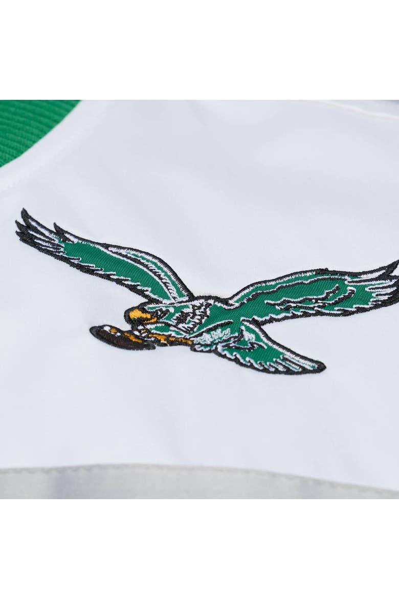 Men's Mitchell & Ness  Kelly Green Philadelphia Eagles Head Coach Lightweight Full-Snap Satin Jacket, Alternate, color, Kelly Green