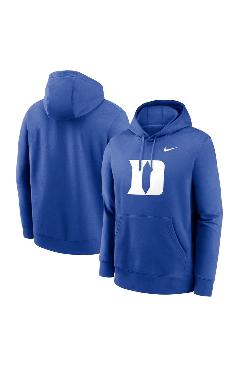 Nike Men's Nike Royal Duke Blue Devils Primetime Evergreen Club Fleece Pullover Hoodie, Alternate, color, Royal