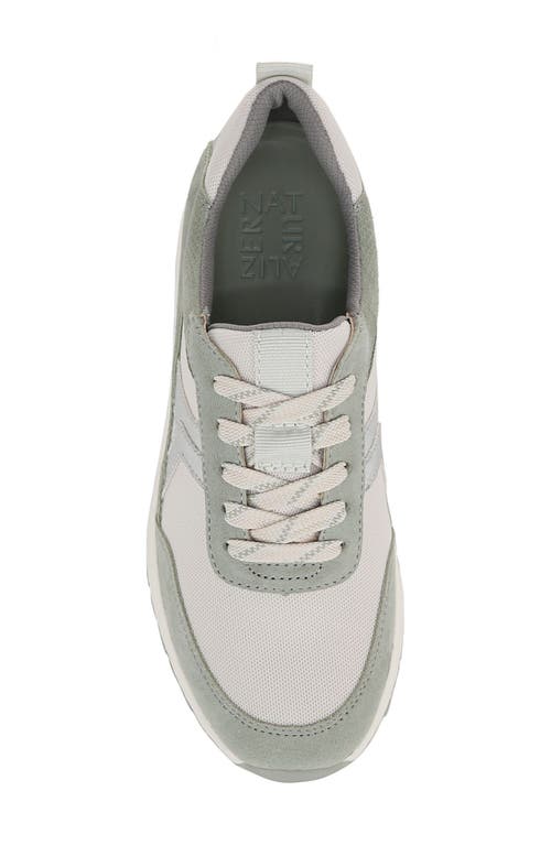Naturalizer Shay Sneaker In White/pistachio Green