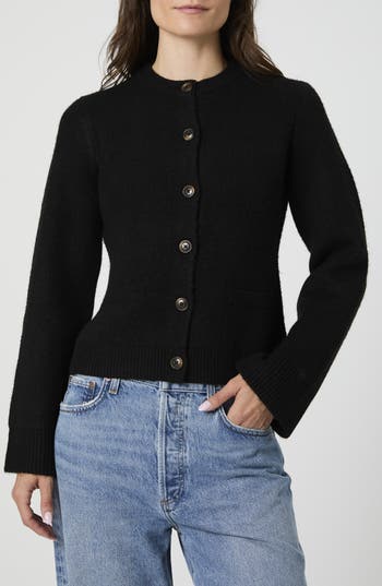 French Connection Structured Cardigan In Black