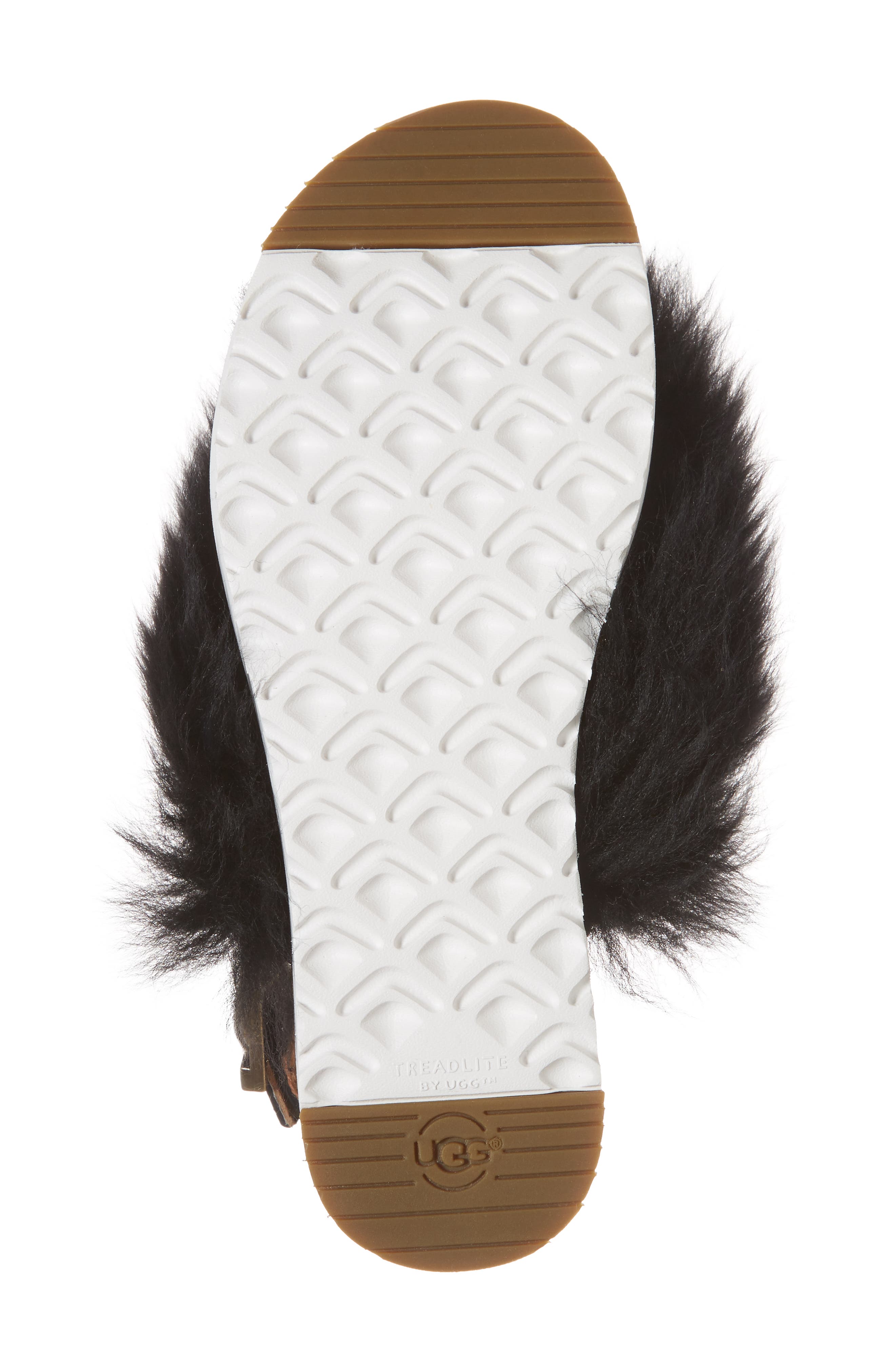 UGG<sup>®</sup> Holly Genuine Shearling Sandal, Alternate, color, 