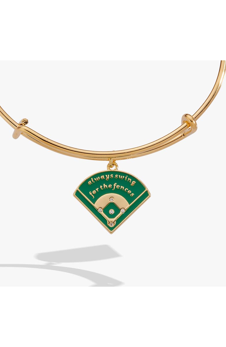 Alex and Ani "Always Swing for the Fences" Charm Bangle, Main, color, 