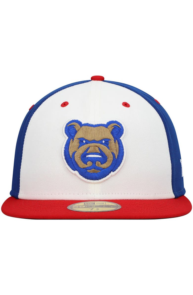 New Era Men's New Era White Iowa Cubs Authentic Collection Team Alternate 59FIFTY Fitted Hat, Alternate, color, 