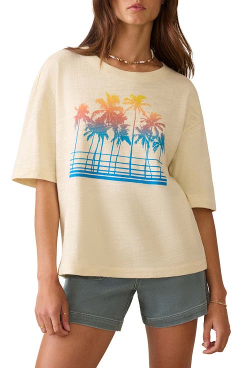 Sunwashed Slub Organic Cotton Graphic T-Shirt