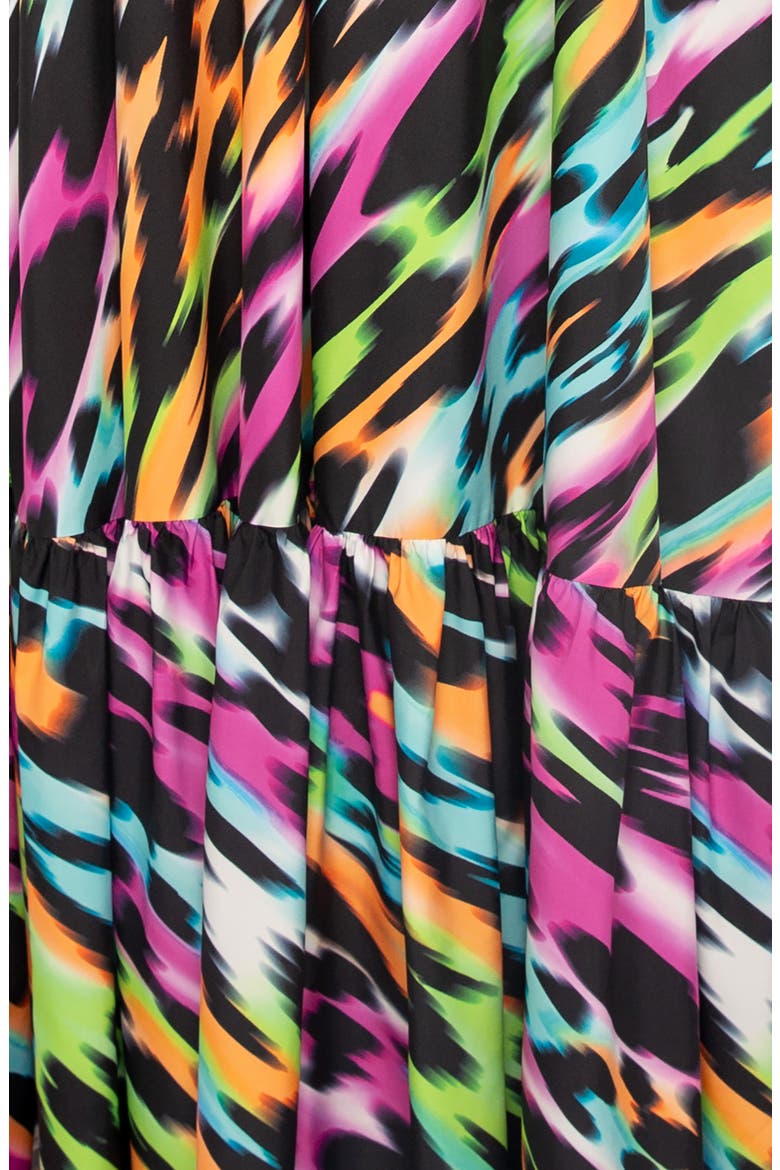 Animal Print Maxi Dress, Alternate, color, MULTI