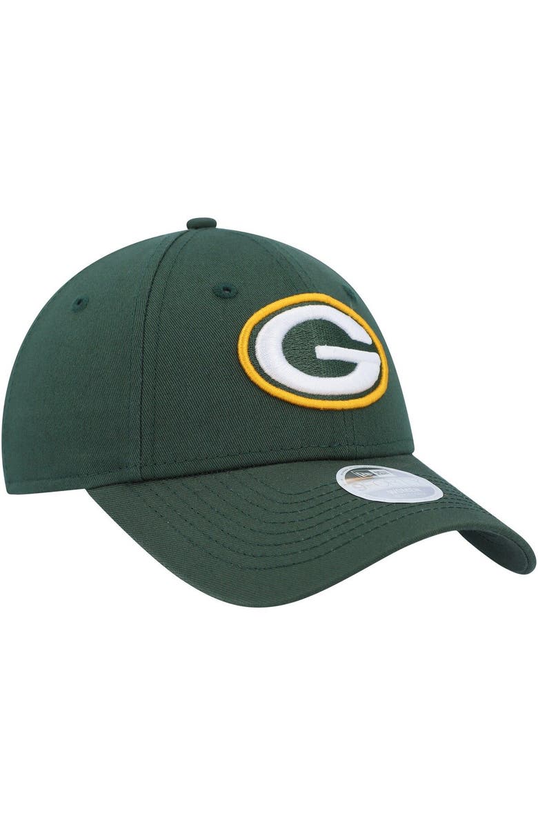 New Era Women's New Era Green Green Bay Packers Simple 9FORTY Adjustable Hat, Alternate, color, 